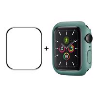 ENKAY 35665 ENKAY Plastový kryt s tvrzeným sklem pro Apple Watch 9 / 8 / 7 (45mm) zelený