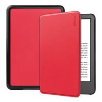ENKAY 57095 ENKAY LEATHER Zaklápěcí obal pro Amazon Kindle 2022 (11. generace) červený