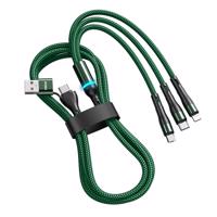 ENKAY 73172 ENKAY 6v1 Kabel USB / USB Typ-C na Lightning / micro USB / USB Typ-C 1.3 metru zelený