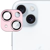 IMAK 73958 IMAK FULL METAL COVER Sklo pro fotoaparát Apple iPhone 15 / 15 Plus růžové