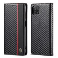 IMEEKE 33955 IMEEKE CARBON Peňaženkový kryt Samsung Galaxy A22 5G černý