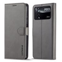 IMEEKE 43711 IMEEKE Peněženkový kryt Xiaomi Poco M4 Pro šedý