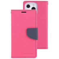 MERCURY 53825 MERCURY FANCY Peněženkový obal Apple iPhone 14 Pro Max tmavě růžový