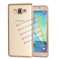 PROTEMIO 1448 Silikonový obal Samsung Galaxy J3 2016 METALLIC zlatý