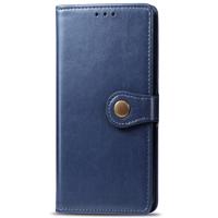 PROTEMIO 25196 LEATHER BUCKLE Peňaženkový obal Samsung Galaxy A42 modrý