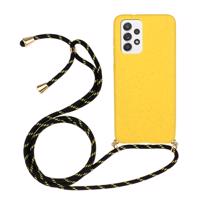 PROTEMIO 31915 ROPE Kryt se šňůrkou Samsung Galaxy A52 / A52 5G / A52s žlutý