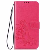 PROTEMIO 35805 ART Peněženkový kryt Samsung Galaxy A51 FLOWERS růžový