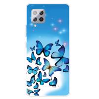 PROTEMIO 36439 ART Silikonový kryt Samsung Galaxy A42 5G BLUE BUTTERFLY
