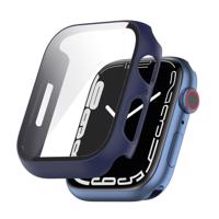 PROTEMIO 36522 Plastový obal s ochranným sklem pro Apple Watch 9 / 8 / 7 (41mm) modrý