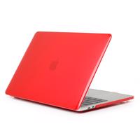 PROTEMIO 43430 CRYSTAL Plastový kryt pro MacBook Air 13&quot; A1932 / A2179 / A2337 červený