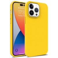 PROTEMIO 48127 ECO RUBBER Ochranný obal Apple iPhone 14 Pro Max žlutý