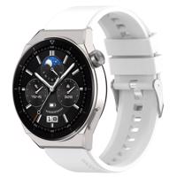 PROTEMIO 64994 RUBBER Řemínek Huawei Watch GT 3 Pro 46mm bílý