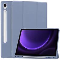 PROTEMIO 66573 LEATHER Zaklápací kryt Samsung Galaxy Tab S9 FE fialový
