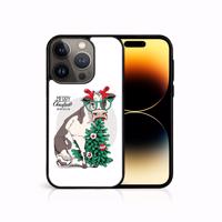 PROTEMIO 66800 MY ART Kryt s vánočním designem Apple i Phone 14 Pro Max MERRY CHRISTMAS (074)