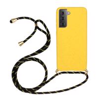 PROTEMIO 72522 ROPE Kryt se šňůrkou Samsung Galaxy S24 Plus 5G žlutý