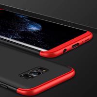 PROTEMIO 7264 360° Ochranný kryt Samsung Galaxy S8 Plus černý (červený)