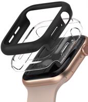 RINGKE 37220 RINGKE SLIM 2x Ochranný obal Apple Watch 6/SE/5/4 44mm průhledný &amp; černý
