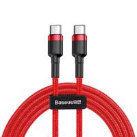 BASEUS 67923 BASEUS CATKLF-G09 60W PD 2.0 Kábel USB Type-C - USB Type-C 1m červený