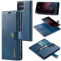 DG.MING 56121 DG.MING Peněženkový obal 2v1 pro Samsung Galaxy S23 Ultra 5G modrý