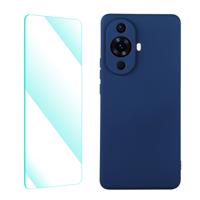 ENKAY 60344 ENKAY SET Silikonový obal a 2D sklo Huawei nova 11 modrý