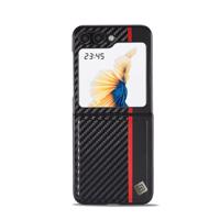 IMEEKE 59781 IMEEKE CARBON Zaklápěcí pouzdro pro Samsung Galaxy Z Flip 5 5G černé