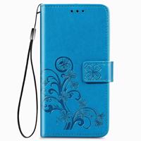 PROTEMIO 25073 ART Peňaženkový kryt Motorola Moto G9 Play / E7 Plus FLOWERS modrý