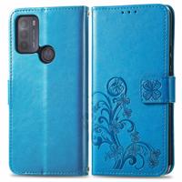 PROTEMIO 32108
ART Peňaženkový kryt Motorola Moto G50 FLOWERS modrý