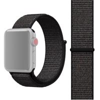 PROTEMIO 33945 NYLON Řemínek Apple Watch 9 / 8 / 7 (45mm) / 6 / SE / 5/4 (44mm) / 3/2/1 (42mm) černý
