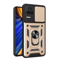PROTEMIO 46556 RING Obal s držákem pro Xiaomi Poco F4 zlatý