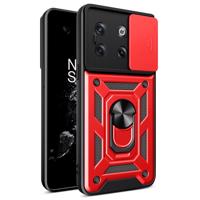 PROTEMIO 52715 RING CAMERA Obal s držákem pro OnePlus 10T 5G červený