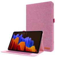 PROTEMIO 55263 FABRIC Zaklápěcí obal pro Samsung Galaxy Tab S8+/S7+/S7 FE růžový