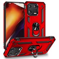 PROTEMIO 55843 RING Obal s držákem pro Xiaomi 13 červený