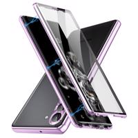 PROTEMIO 56984 Magnetický kryt 360 pro Samsung Galaxy S23 Plus 5G fialový