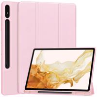 PROTEMIO 62807 LEATHER Zaklápěcí obal pro Samsung Galaxy Tab S9+ růžový