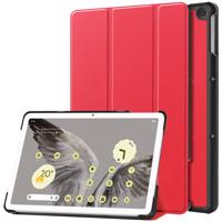 PROTEMIO 62843 LEATHER Zaklápací kryt pre Google Pixel Tablet červený
