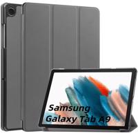 PROTEMIO 66395 LEATHER Zaklápací kryt Samsung Galaxy Tab A9 šedý