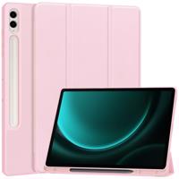 PROTEMIO 66583 LEATHER Zaklápěcí kryt Samsung Galaxy Tab S9 FE+ růžový