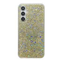 PROTEMIO 75465 GLITTER ochranný obal Samsung Galaxy A55 5G zlatý