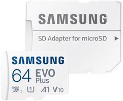 SAMSUNG 50927
Paměťová karta SAMSUNG microSDXC 64GB EVO Plus + SD adaptér
